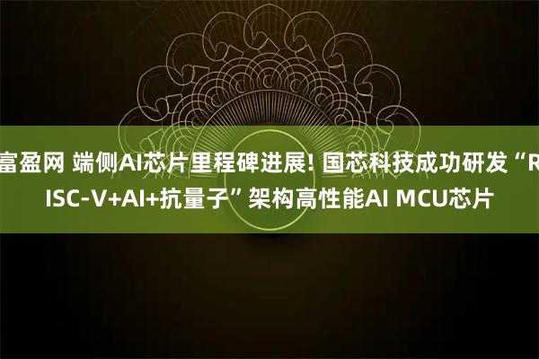 富盈网 端侧AI芯片里程碑进展! 国芯科技成功研发“RISC-V+AI+抗量子”架构高性能AI MCU芯片